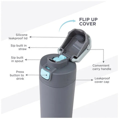 Hydrobrew - Sip Switch Stainless Steel Insulated Water Bottle - 720 ml