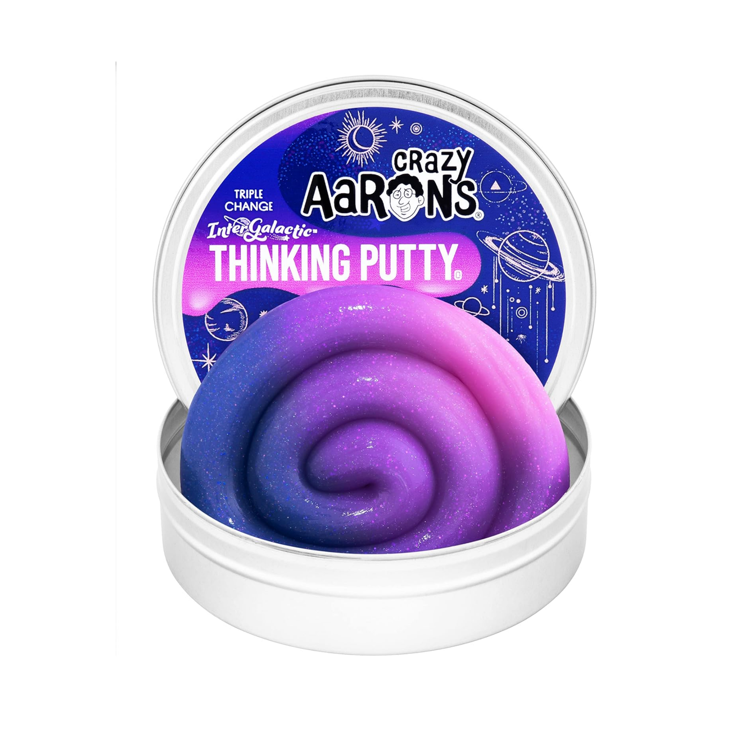 Crazy Aaron's Thinking Putty - Intergalactic Triple Color Changing Putty