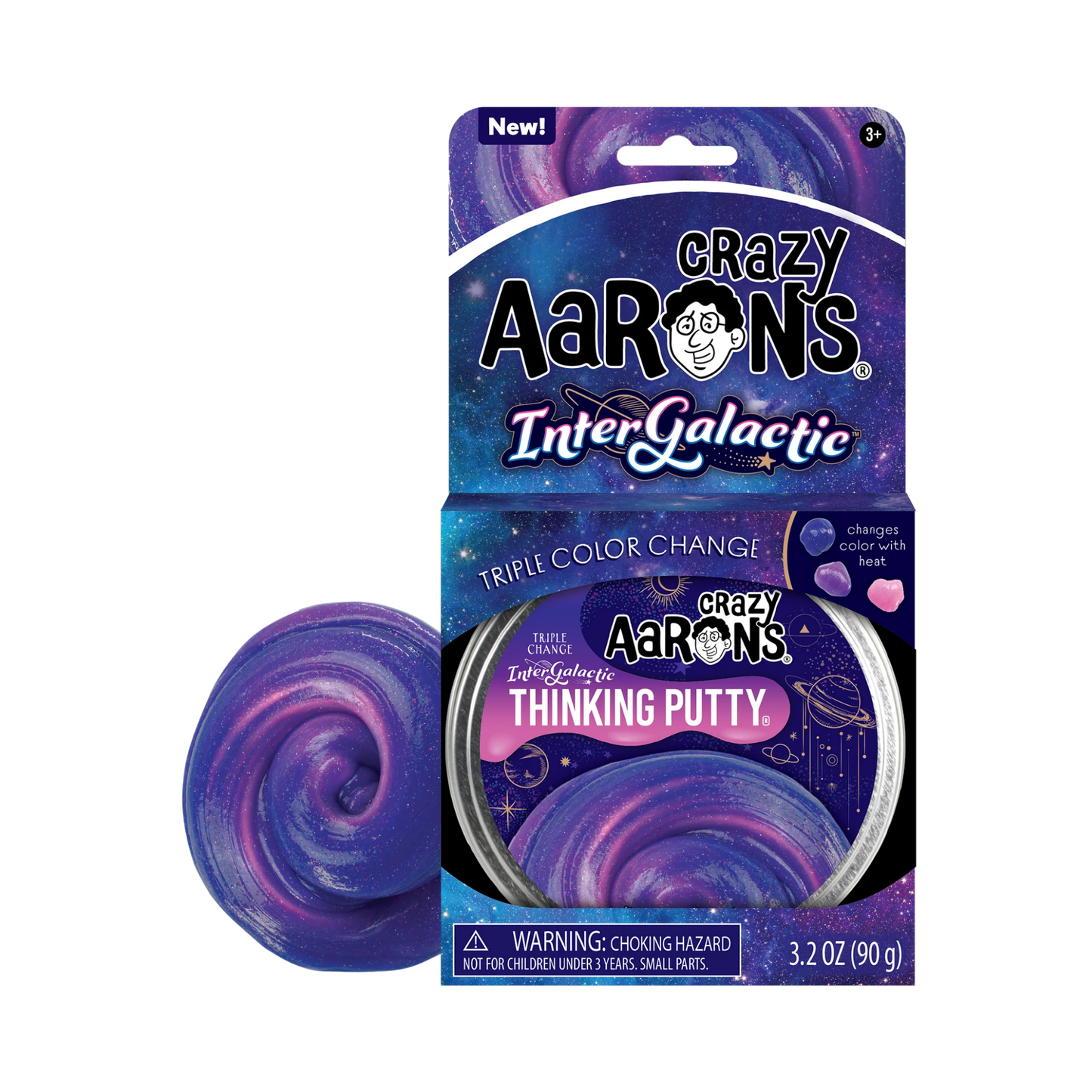 Crazy Aaron's Thinking Putty - Intergalactic Triple Color Changing Putty