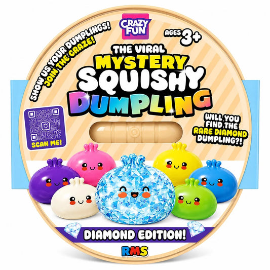 RMS Original Viral Mystery Squishy Dumpling Crazy Fun Diamond Edition