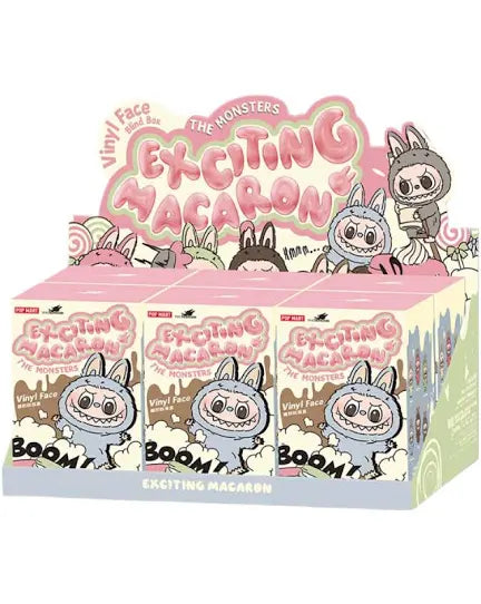 Pop Mart Labubu The Monsters Tasty Macarons Vinyl Face Sealed Case (6 Blind Boxes)