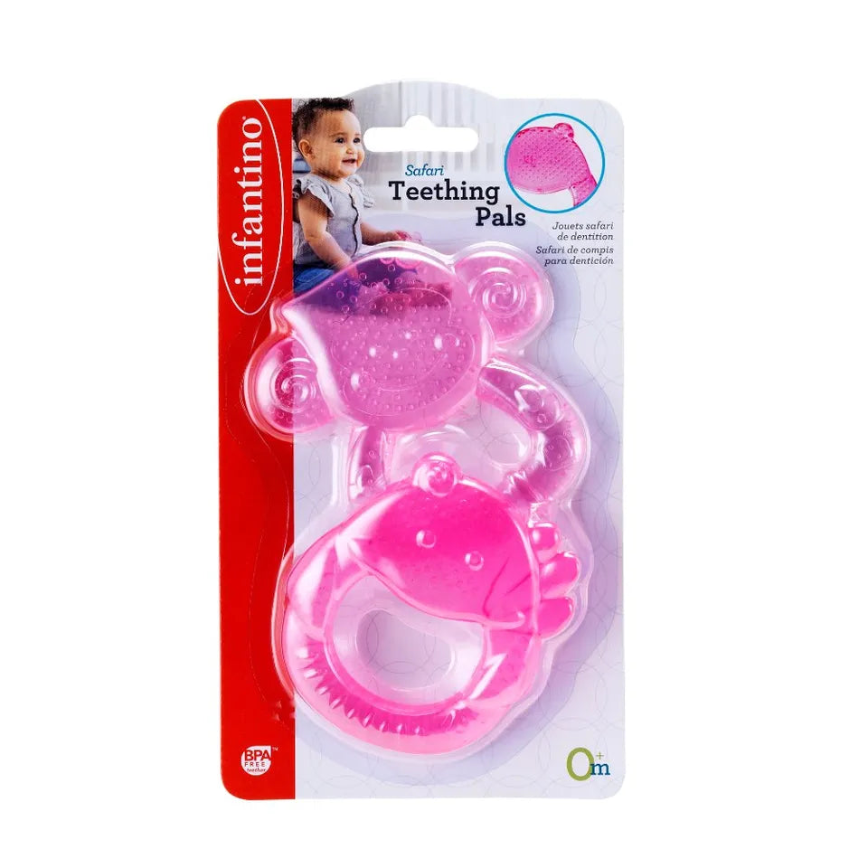 Infantino - Safari Teething Pals - Pink