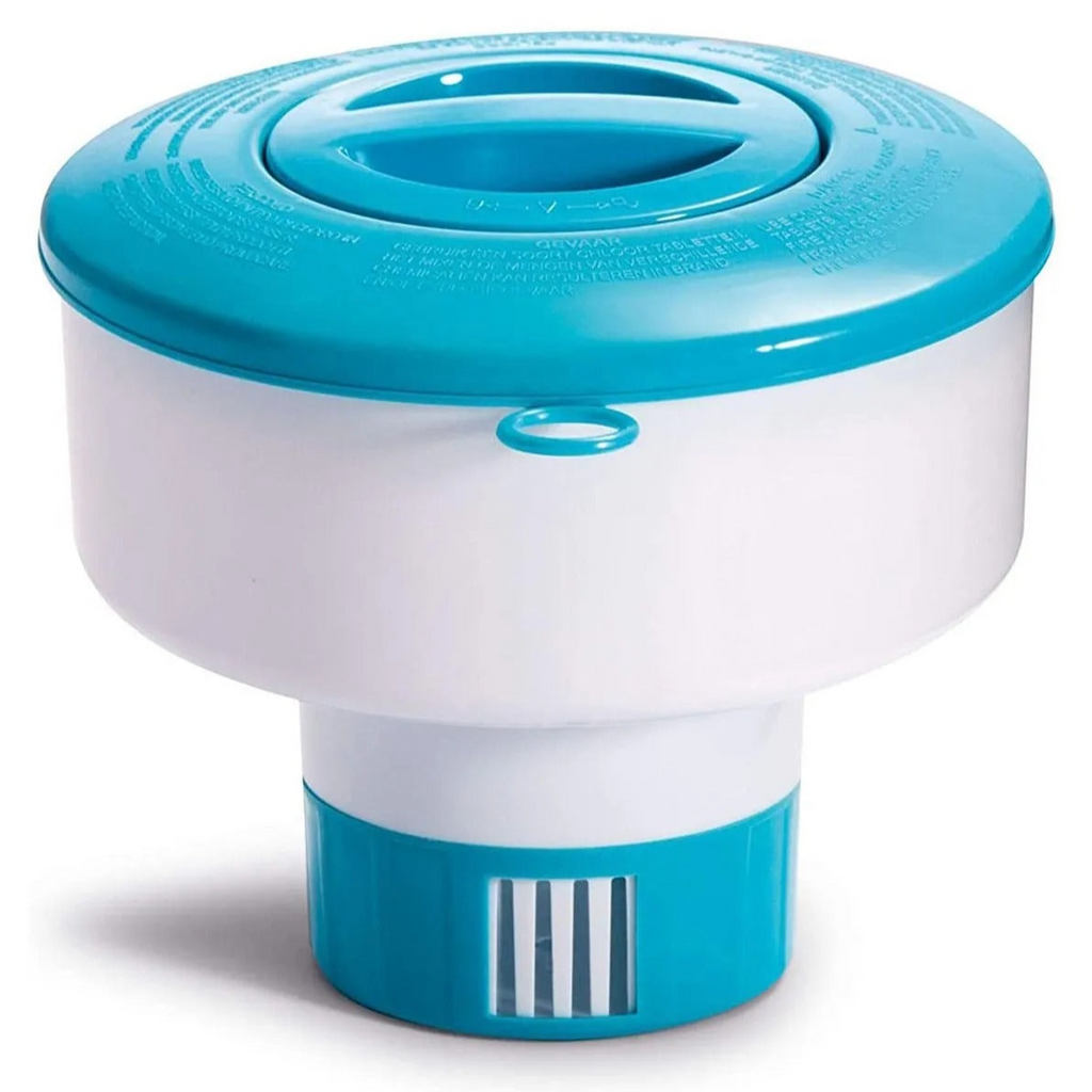 Intex - Floating Chemical Dispenser 7 - Blue and White - (L 17.7 x B 9.2 x H 20.3 cm)