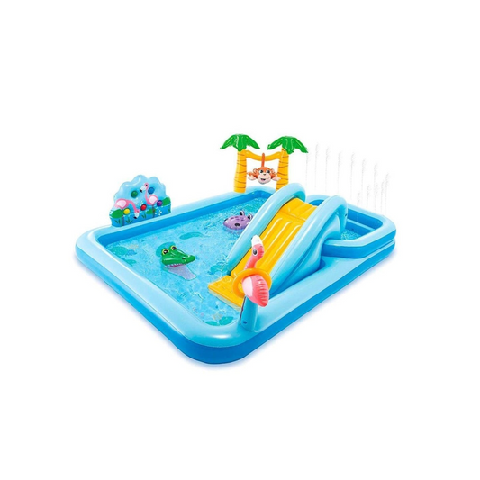 Intex - Jungle Adventure Inflatable Play Center Pool - (L 244 x B 198 x H 71)