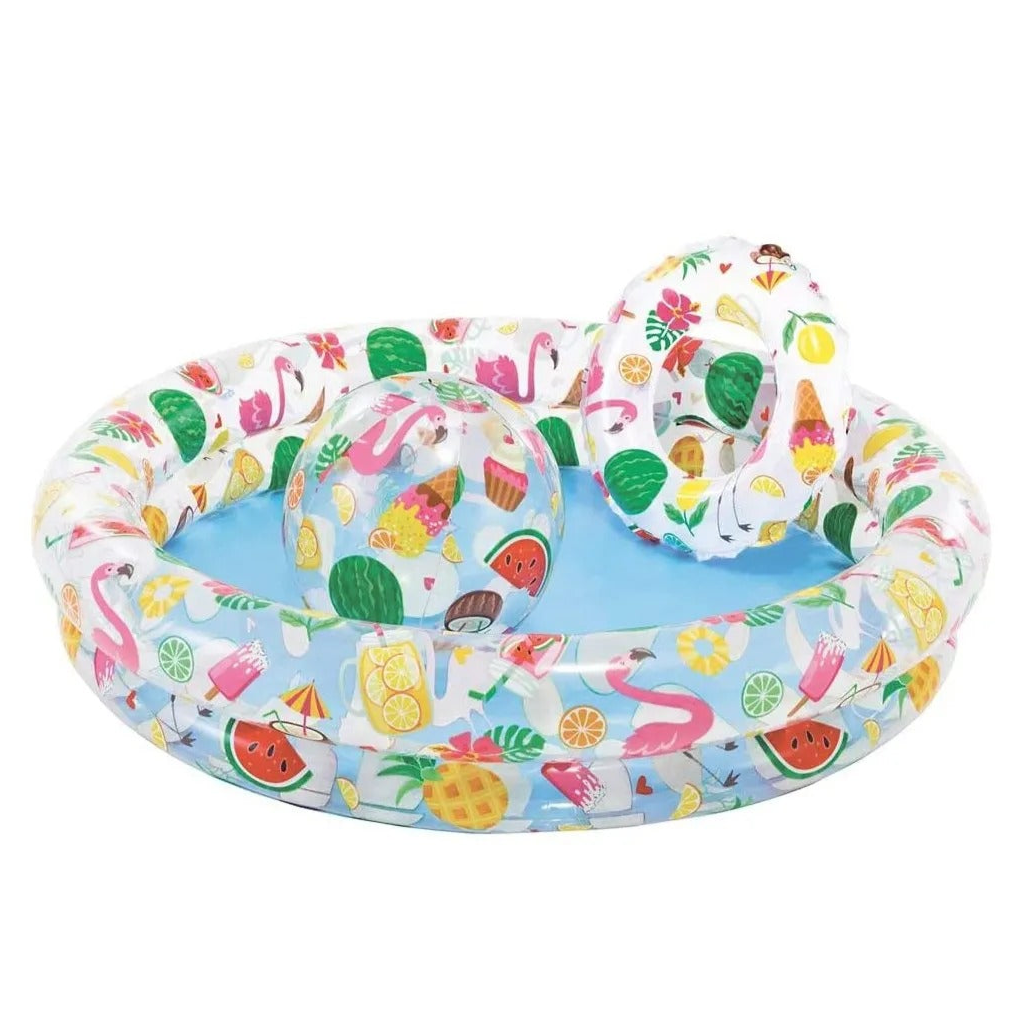 Intex - Just So Fruity Pool Set - 4 Feet By 10 Inches