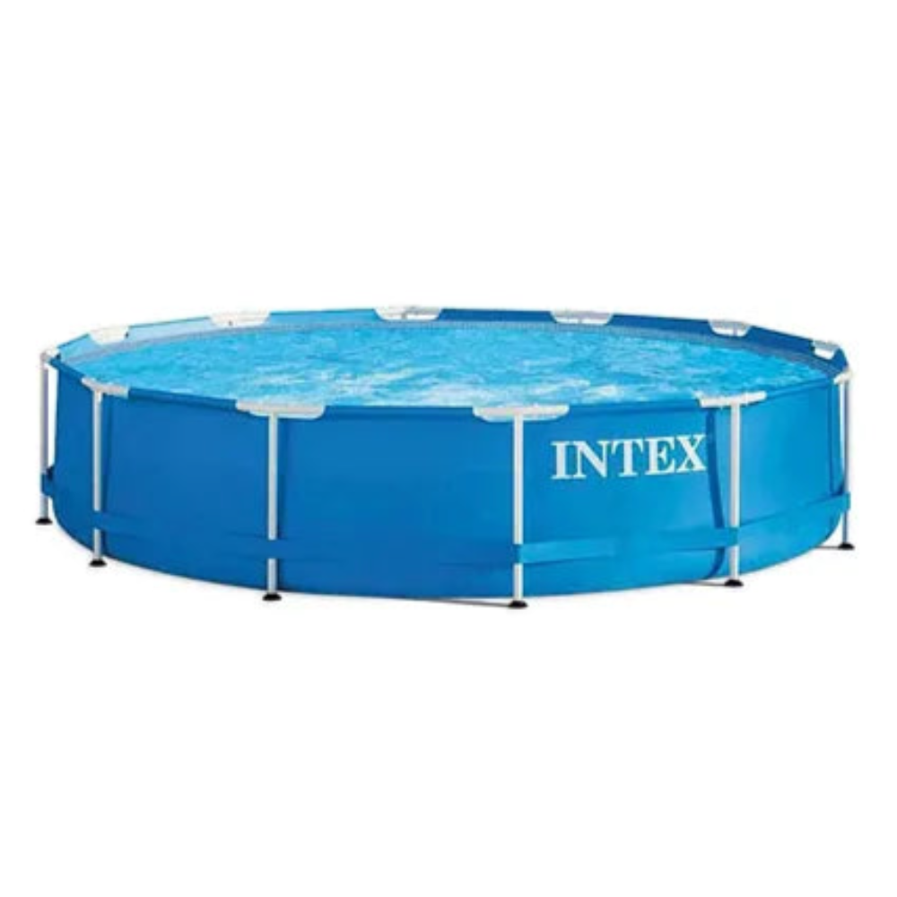 Intex - Metal Frame Pool - Blue - (366 x 366 x 76 cm)