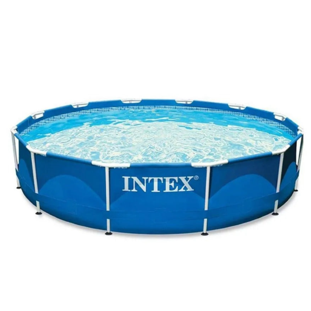 Intex - Metal Frame Pool - Blue - (L 365.76 x W 365.76 x H 76.2 cm)