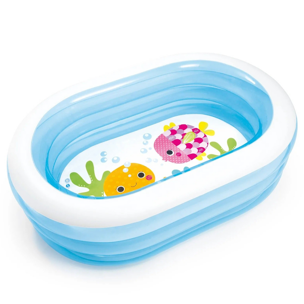 Intex - Oval Whale Fun Pool - Blue – flitit