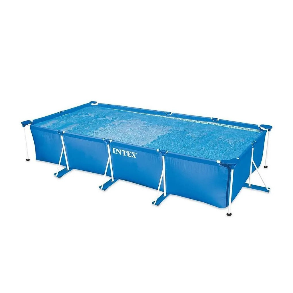 Intex - Piscinette Kit Tubular Metal Frame Pool - Blue - (L 4.5 x B 2.2 x H 84 cm)