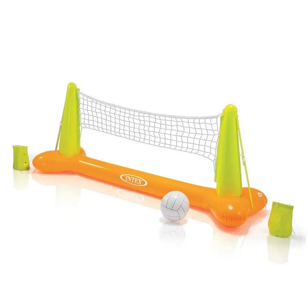 Intex - Pool Volley Ball Game - Orange & Green - (L 239 x B 64 x H 91 cm)