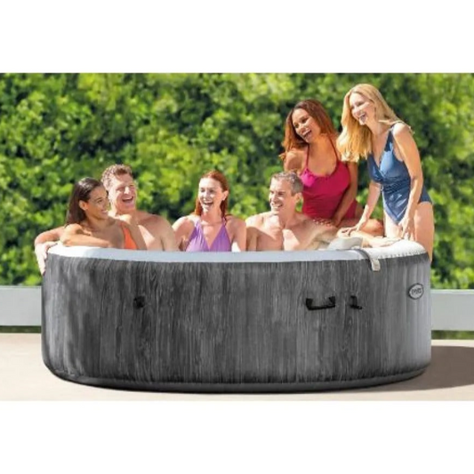 Intex - Purespa Greywood Deluxe Inflatable Hot Tub Set