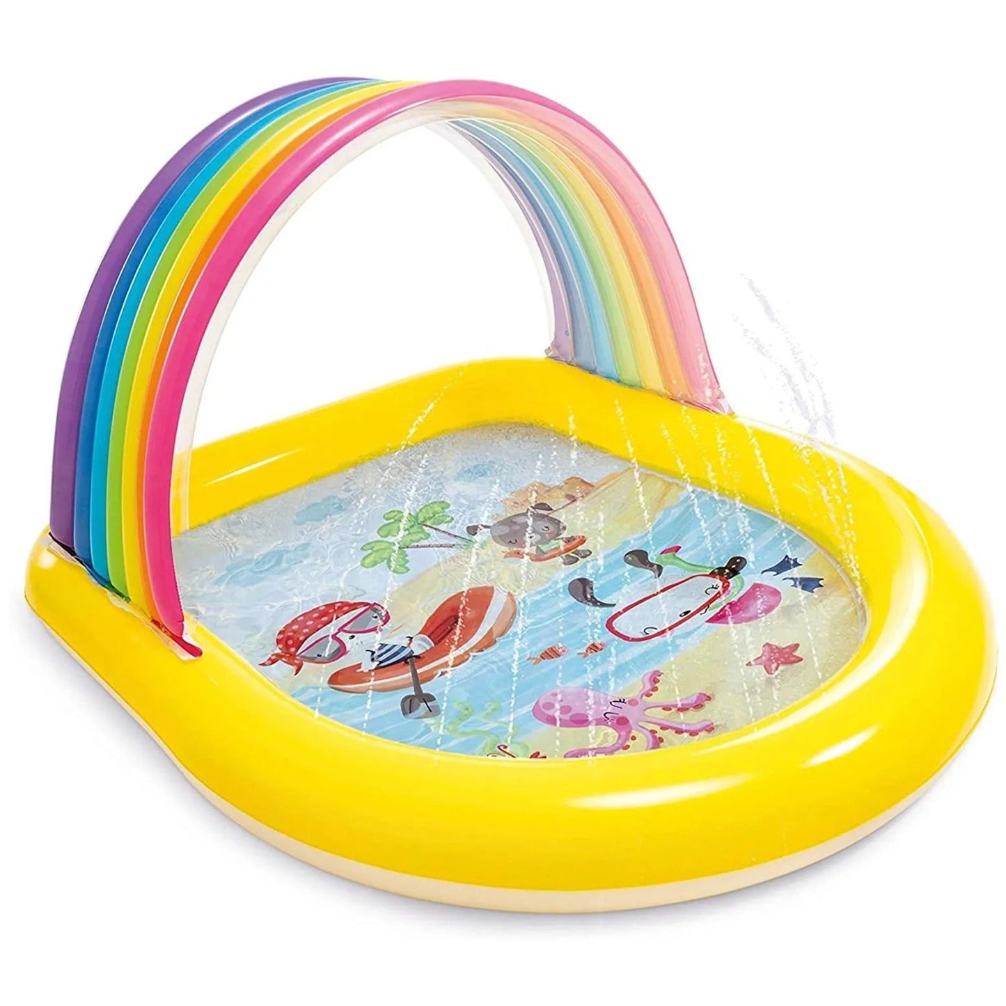 Intex - Rainbow Arch Spray Pool - Multicolor - (L 147 x B 130 x H 86 cm)