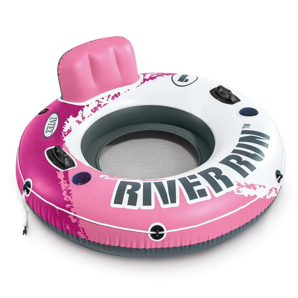 Intex - River Run 1 Tube Ride On Pink & White - (134.62cm)