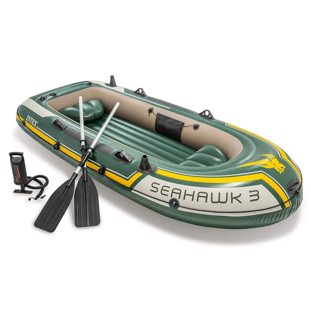 Intex - Seahawk 3 Boat Set - Green