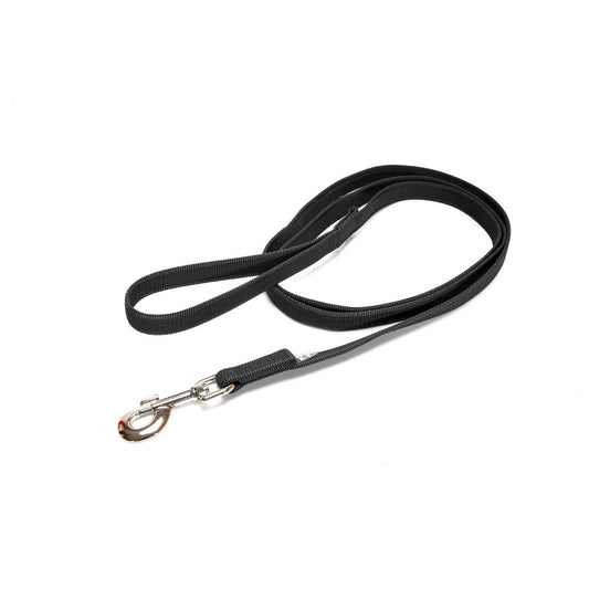 Julius-K9 Color & Grey With Handle Leash Black Grey Width 2cm & Length 2 Meter