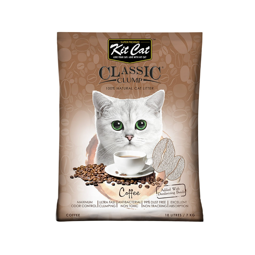 Kit Cat Classic Clump Cat Litter 10L Coffee