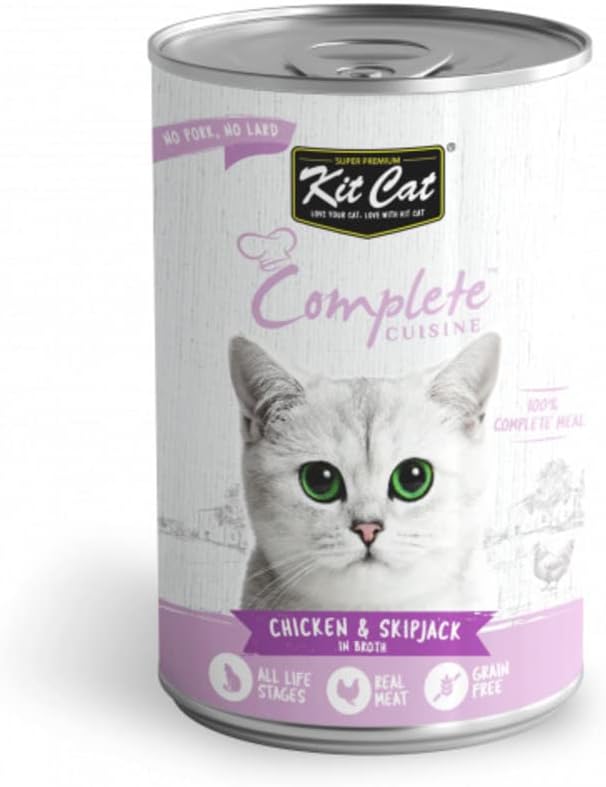 Kit Cat Complete Cuisine Chicken And Skipjack In Broth 150gm