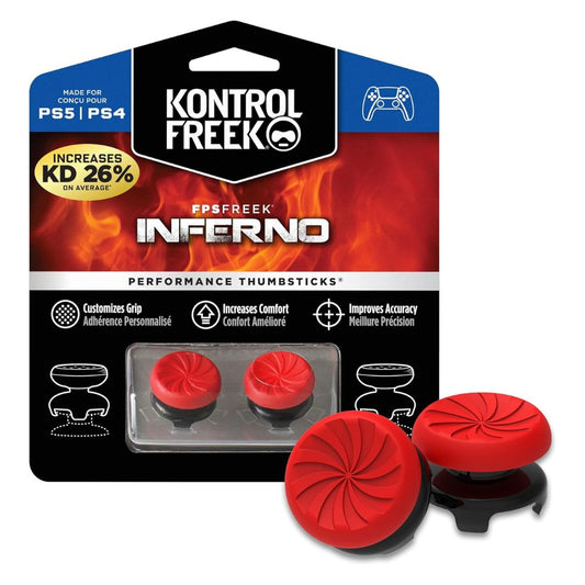 KontrolFreek FPS Freek Inferno PS5/PS4 Thumb Grips - Red