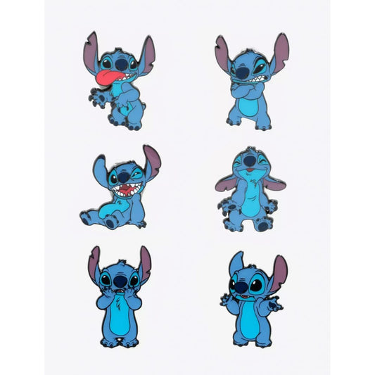 Funko - Blind Box Pin! Disney -  Stitch Funny Faces Blind Pin Set