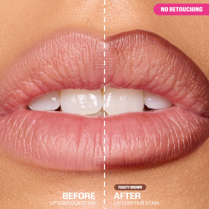 Huda Beauty Lip Contour Lip Stain For 12-Hour Wear - Toasty Brown