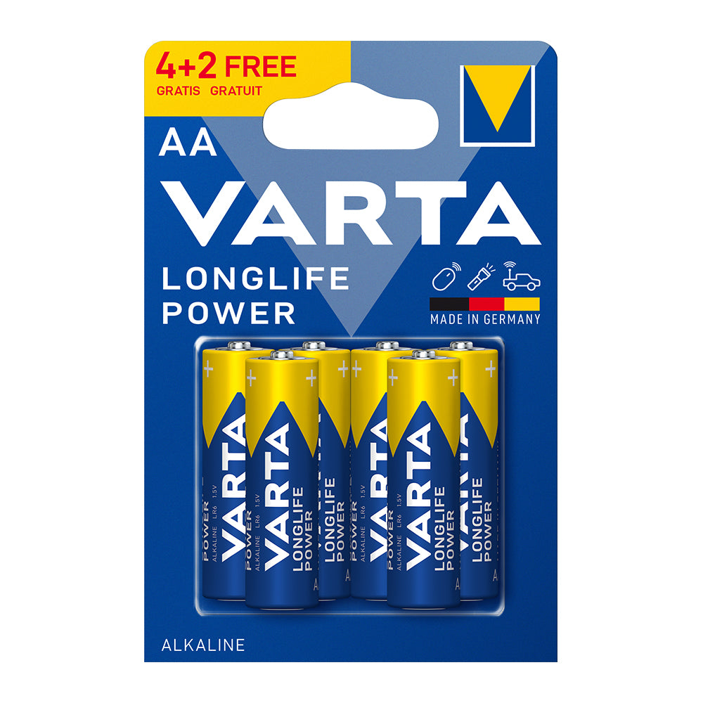 Varta Longlife Battery AA - Pack of 6