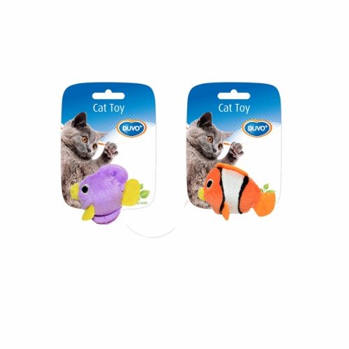 Duvo Fish Cat Toy with Catnip Multicolour