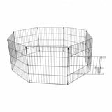 Duvo Puppy Run with Door & Net & Hooks Black 60x60cm