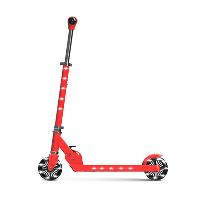 Lit Starship 2 Wheel Scooter - Candy Red