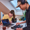 Hercules DJ Learning Kit w/ Inpulse 200 DJ Controller, 15 Watt Monitor Speakers and Sound-Isolating Headphones –2 Decks