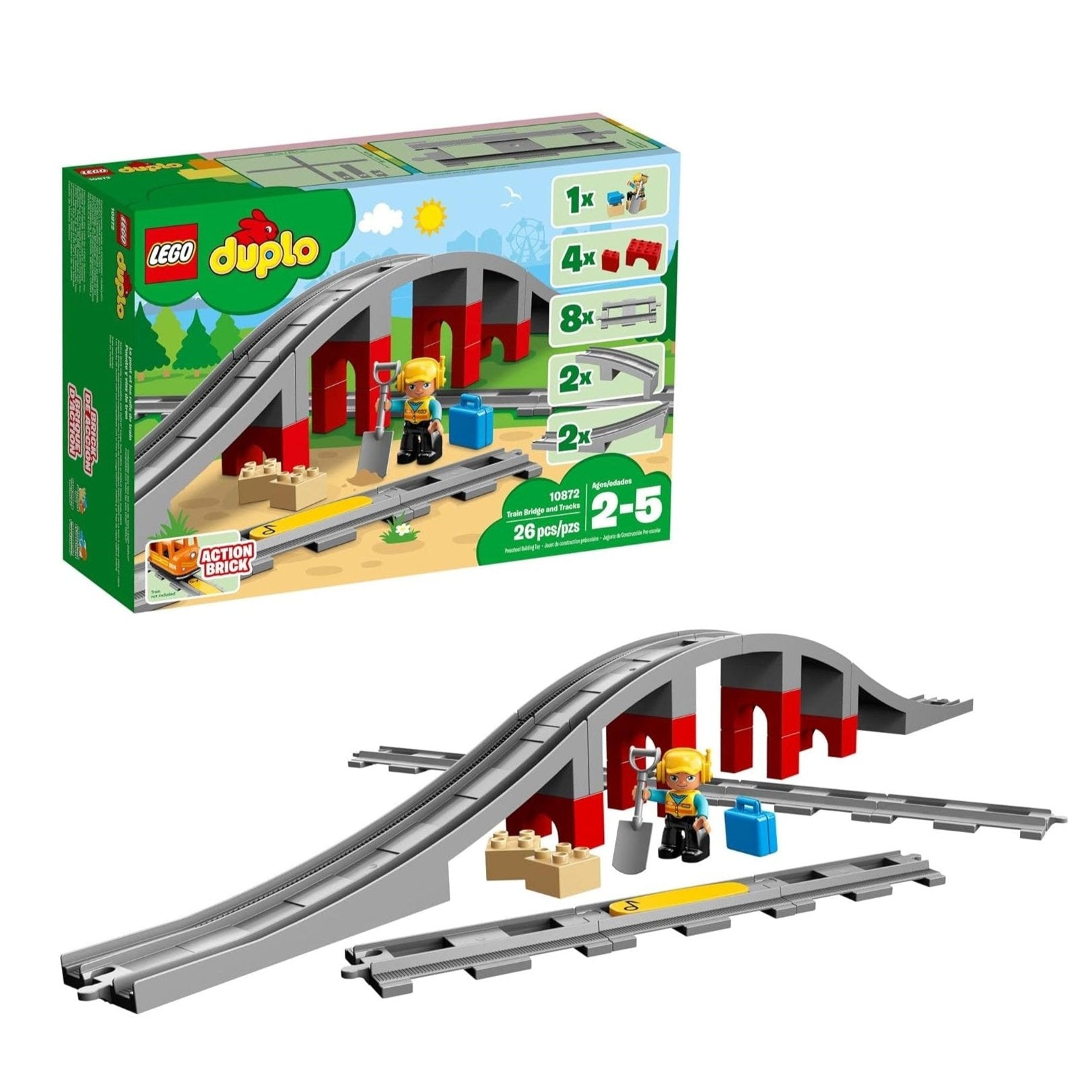 Lego - Train Bridge and Tracks