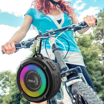 Merlin Sound GO Waterproof Bike Speaker with LED light-up function