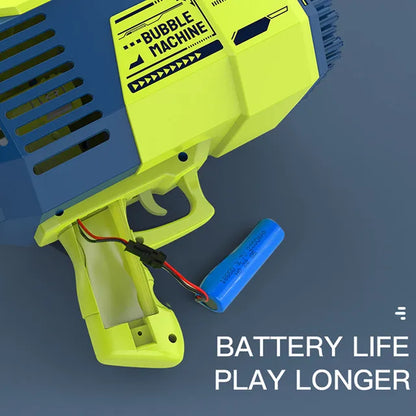 Little Story - 132 Holes Bubble Machine Gun with Light