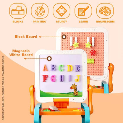 Little Story - 2-In-1 Table & Magnetic Learning Board Set with Chair