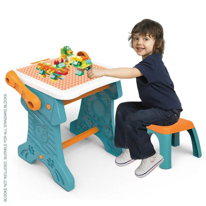 Little Story - 2-In-1 Table & Magnetic Learning Board Set with Chair