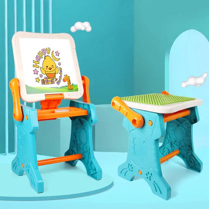 Little Story - 2-In-1 Table & Magnetic Learning Board Set with Chair