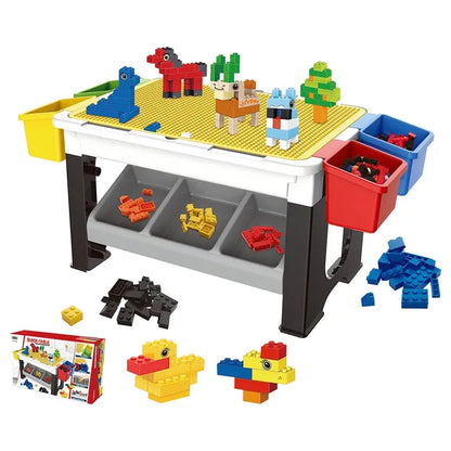 Little Story - 3-in-1 Blocks Activity Table - Grey