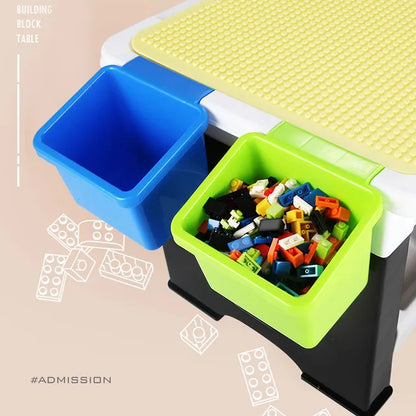 Little Story - 3-in-1 Blocks Activity Table - Grey