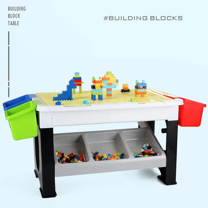 Little Story - 3-in-1 Blocks Activity Table - Grey