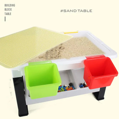 Little Story - 3-in-1 Blocks Activity Table - Grey