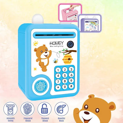 Little Story - Cute Piggy Bank with Fingerprint Lock And Music