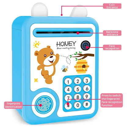 Little Story - Cute Piggy Bank with Fingerprint Lock And Music