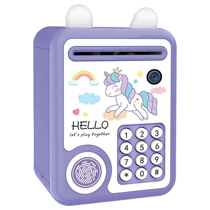 Little Story - Cute Piggy Bank with Fingerprint Lock And Music