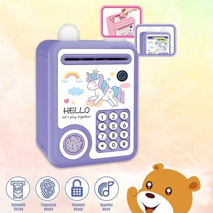 Little Story - Cute Piggy Bank with Fingerprint Lock And Music