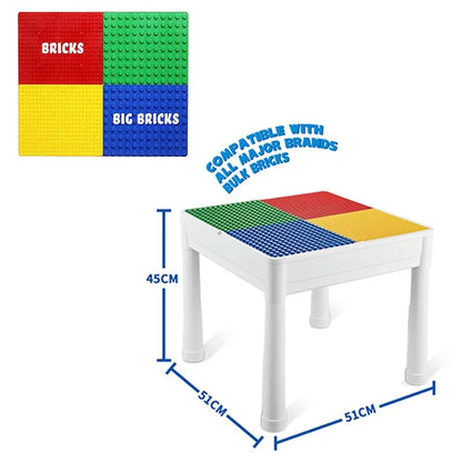Little Story - 4 In 1 Activity And Block Table With 350 Blocks - Extra Large