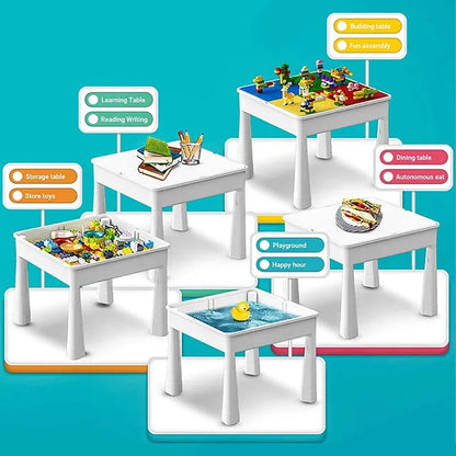 Little Story - 4 In 1 Activity And Block Table With 350 Blocks - Extra Large