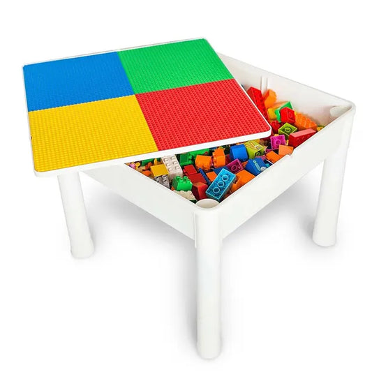 Little Story - 4 In 1 Activity And Block Table With 50 Blocks - Large