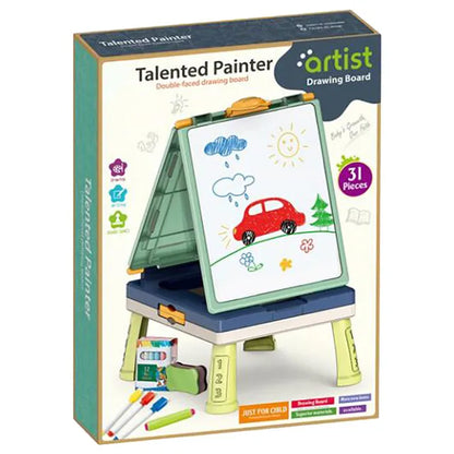 Little Story - Drawing Board - 31pcs with Board Game - Green