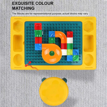 Little Story - Blocks 4 In 1 Activity Table With Stool - Green