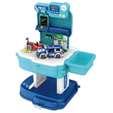 Little Story - Police Station with Police Car & Block Toy Set 219pcs