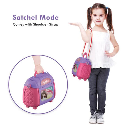 Little Story - Role Play Beautician Toy Set Satchel 21pcs - Purple
